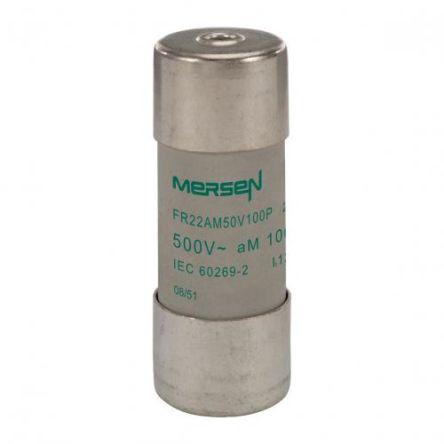 Kazetová pojistka 100A AM 22.2 x 58 mm Mersen Keramika 500V ac