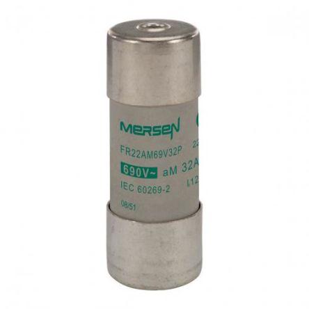Kazetová pojistka 32A AM 22.2 x 58 mm Mersen Keramika 690V ac