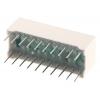 DC-10YWA LED displej Světelná lišta barva LED diody Žlutá 9mcd 10.2 mm Kingbright 588nm
