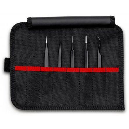 Sada pinzet, celková délka: 120mm Antimagnetický, Nerezová ocel Dávkovač pájení druhé cívky ESD Knipex
