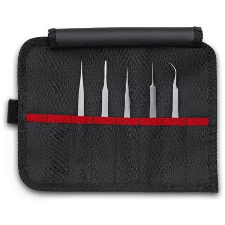 Sada pinzet, celková délka: 120mm Antimagnetický, Nerezová ocel Knipex