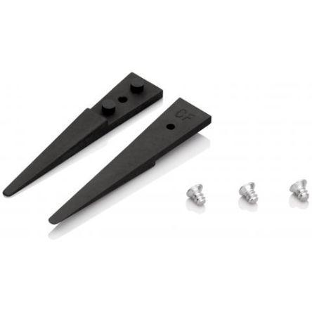 Pinzeta s výměnnými hroty, celková délka: 40mm Antimagnetický, Plast vyztužený uhlíkovými vlákny Hladký špička Dávkovač