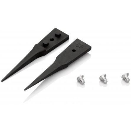 Pinzeta s výměnnými hroty, celková délka: 40mm Antimagnetický, Plast vyztužený uhlíkovými vlákny Hladký špička Dávkovač