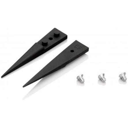 Pinzeta s výměnnými hroty, celková délka: 40mm Antimagnetický, Plast vyztužený uhlíkovými vlákny Hladký špička Dávkovač