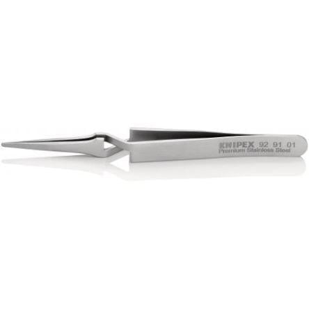 Pinzeta, celková délka: 120mm Antimagnetický, Nerezová ocel Hladký špička Knipex