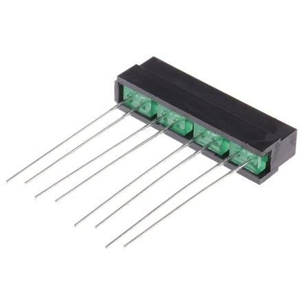 L-132CB/4GD LED displej Světelná lišta barva LED diody Zelená 1mcd 1.8 mm Kingbright 568nm