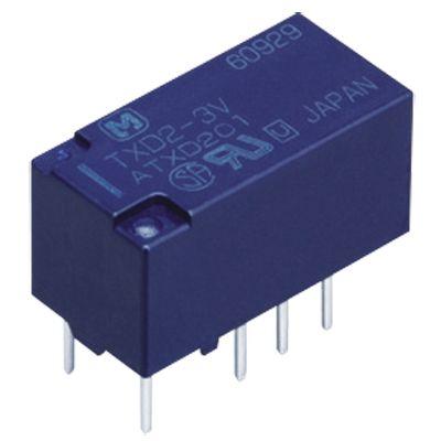 Panasonic Relé bez blokování DPDT Montáž na plošný spoj 16.7mA 12V dc TX