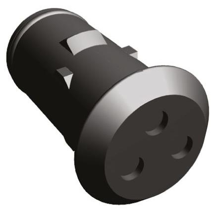 TE Connectivity Ochranný kryt konektoru, řada: Econoseal E Vnitřní, počet kontaktů: 3, počet řad: 2, orientace těla: