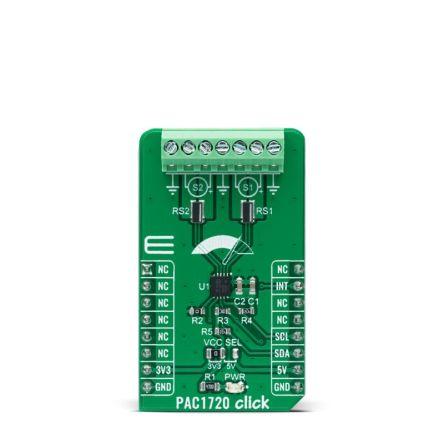 Vývojová sada pro řízení napájení PAC1720 Click Monitoring výkonu MikroElektronika PAC1720