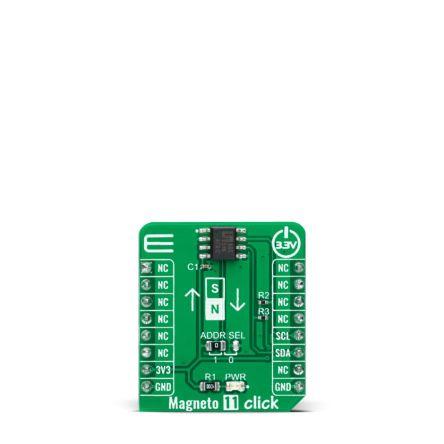 Snímač polohy, klasifikace: Přídavná deska for AS5510, pro použití s: Zásuvka mikroBUS Magneto 11 Click MIKROE-5067