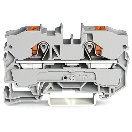 WAGO Napájení přes svorkovnici 2210-1201, řada: TOPJOB S, 2210, 800V Šedá 10mm² 1 Klecová svorka ATEX, IECEx