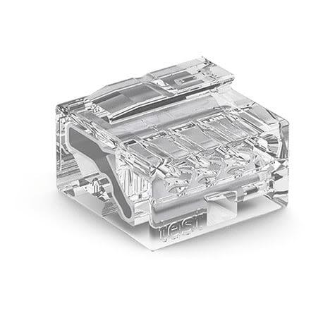 WAGO Konektor rozvodné skříně, řada: 243 MICRO PUSH WIRE Průhledné 6A, 24AWG, 100V Zásuvný