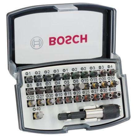 Bosch 32 Ploché, Křížový, Pozidriv, Hvězdicový Šestihran