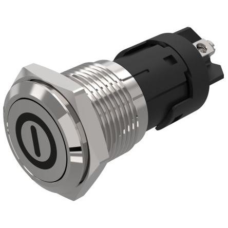 EAO Tlačítkový spínač, řada: 82 IP65, IP67 SPDT Panel Okamžité 16 mm 3A 240 V dc 240 V ac