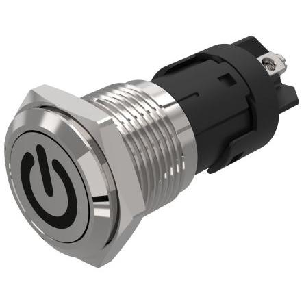 EAO Tlačítkový spínač, řada: 82 IP65, IP67 SPDT Panel Blokování 16 mm 3A 240 V dc 240 V ac