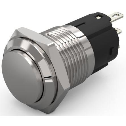EAO Tlačítkový spínač, řada: 82 IP65, IP67 SPDT Panel Okamžité 16 mm 3A, barva LED: Bílá 240 V dc 240 V ac