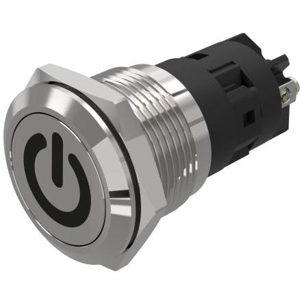 EAO Tlačítkový spínač, řada: 82 IP65, IP67 SPDT Panel Blokování 19 mm 3A 240 V dc 240 V ac