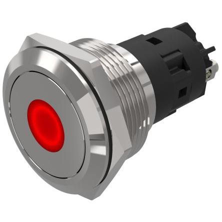 Indikátor, řada: 82 Zelená, Červená, typ žárovky: LED Šroub EAO 24V dc 22 mm, IP65, IP67