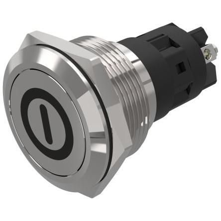 EAO Tlačítkový spínač, řada: 82 IP65, IP67 SPDT Panel Okamžité 22.3 mm 3A 240 V dc 240 V ac