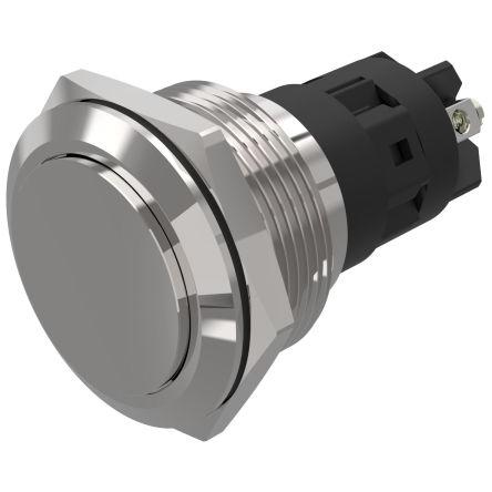 EAO Tlačítkový spínač, řada: 82 IP65, IP67 SPDT Panel Blokování 22.3 mm 3A, barva LED: Bílá 240 V dc 240 V ac
