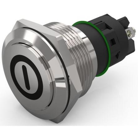 EAO Tlačítkový spínač, řada: 82 IP65, IP67 SPDT Panel Blokování 22.3 mm 3A 240 V dc 240 V ac