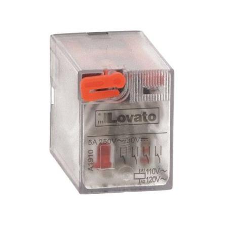 Lovato Relé bez blokování DPDT 7A 110V ac HR602C