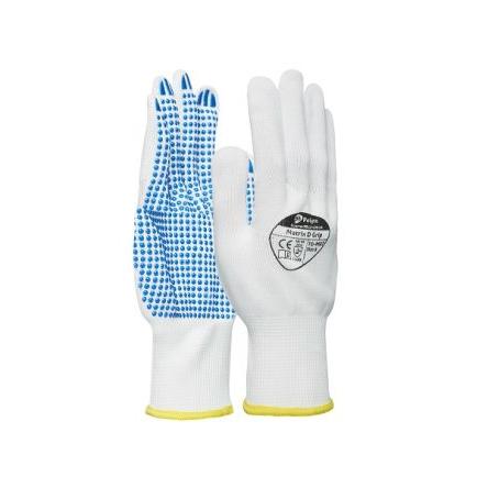 Polyco Healthline Pracovní rukavice Ne Bílá EN 388:2016 PVC 2 X 4 Polyvinylchlorid Ne Ne 9 Matrix D Grip