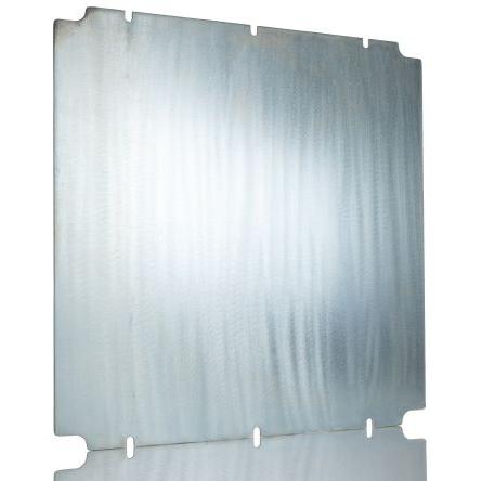 RS PRO Montážní deska, délka: 387 mm Pozinkovaný x 382mm Skříň RS PRO GRP, Ocel
