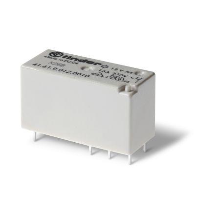 Finder Relé SPDT Montáž na plošný spoj 16A 24V dc 41