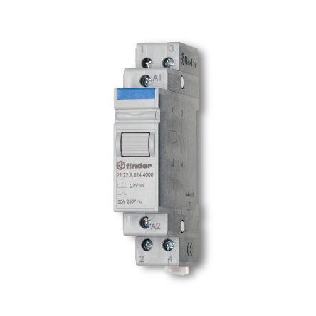 Finder Monostabilní relé 2 NO Lišta DIN 20A 240V ac 22