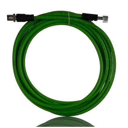 Phoenix Contact Cat5 Ethernetové kabely, řada: 0-93B/R4AC, NBC-M12MSD/5, Zelená, Polyvinylchlorid, 60V dc 5 m 4, typ
