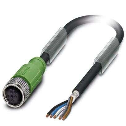 Kabel ovladače snímače, A: Vnější, A: M12, Rovný 5, B: M12, Přímý, B: Vnitřní, 60V, IP65, IP67, řada: 0-PUR/M12FS SH,