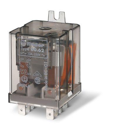 Finder Relé 2 CO Montáž na přírubu 10A 24V dc 60