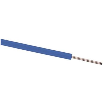 Zapojovací vodič, typ kabelu: Jednožilový, prameny vodičů: 1/0.8 mm, Modrá, 300V 500 m 20 AWG Polyvinylchlorid RS PRO