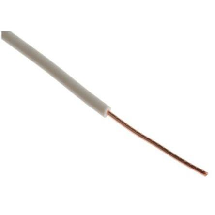 Zapojovací vodič, typ kabelu: Jednožilový, prameny vodičů: 1/0.8 mm, Bílá, 300V 500 m 20 AWG Polyvinylchlorid RS PRO