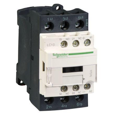 Schneider Electric Stykač napětí ve vinutí 110V dc 3pólový 25 A 11 kW s 3 NO kontakty 110V dc Řízení motoru, Rezistivní