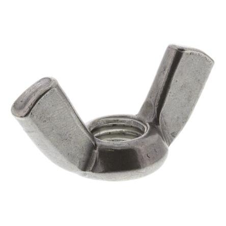 RS PRO Křídlatá matice 48 mm, Lesklý zinek, Nerezová ocel, M12