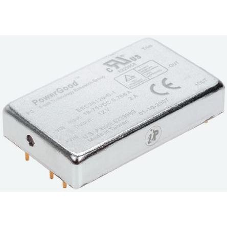 Ideal Power Měnič DC/DC ESC, výstup: 12V 1.5 kV, Vin 75V 2.5 A, Vin 18V 30 W -40 °C 100 °C Průchozí otvor