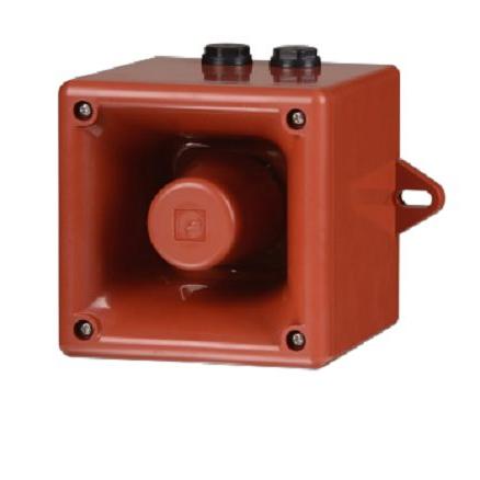e2s Elektronická siréna, řada: A105N Bílá, Červená 64 260V UL:UL464, cUL:CSA C22.2 No 205-17, ULC:CAN/ULC-S525, UL