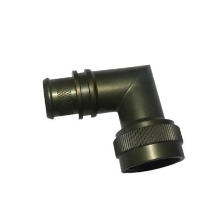 Kovový plášť pro kulaté konektory, řada: M85049 rozměr 9 mm, orientace těla: Pravý úhel Amphenol Limited, pro použití s: