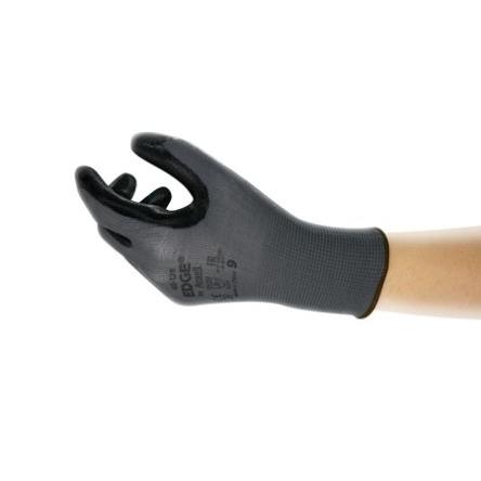 Ansell Pracovní rukavice Ne Černá CE EN ISO 21420:2020 Polyester 4 1 2 Nitril Ne Ne 6 Edge