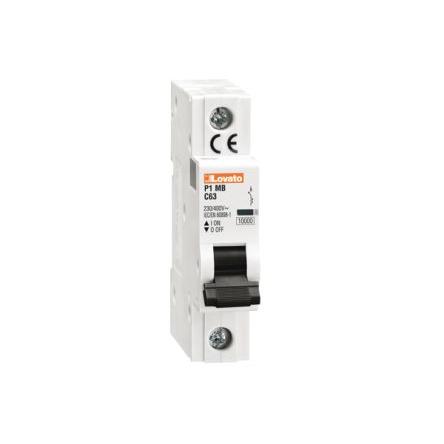 Lovato Miniaturní jistič, rozsah: P1MB 1pólový 13A vypínací výkon 10 kA, charakteristika: Typ C, rozsah: P1 230V ac 60 V