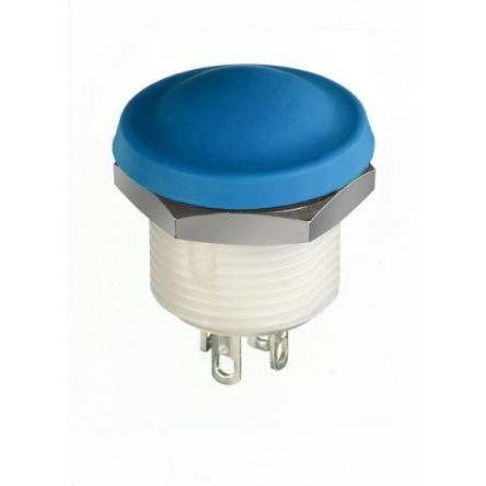 APEM Tlačítkový spínač, řada: IX IP67, IP69K SPST Panel Okamžité 12 mm 2A, barva LED: Modrá 28 V dc