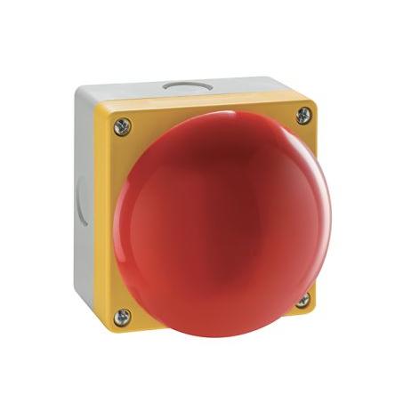 Lovato Tlačítkový spínač, řada: LP9 IP65 SPDT Panel 94 x 94 mm 10mA 5 V ac