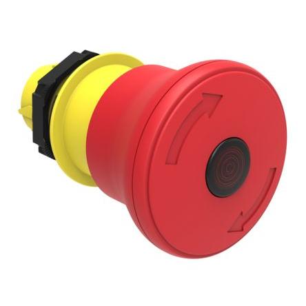 Lovato LPCBL66 Uvolnění otočením Osvětlené Tlačítko nouzového vypínače 22 mm IP66, IP69K, IP67