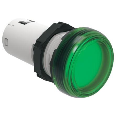 Lovato Kontrolka, řada: LPML Montáž do panelu LED Zelená, průměr výřezu: 22 mm IP67, IP66, IP69K Kulatý 230V