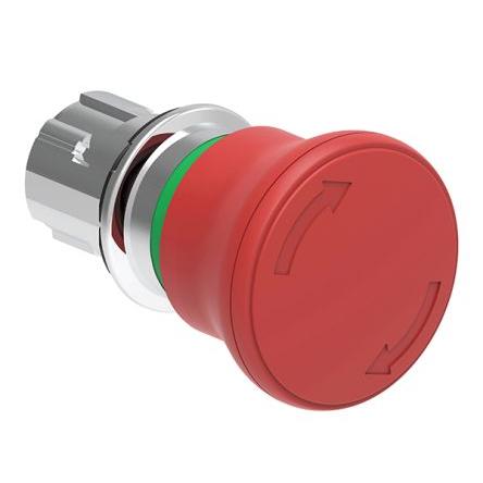 Lovato LPSB664 Uvolnění otočením Tlačítko nouzového vypínače Adaptér 22 mm IP67, IP69K, IP66