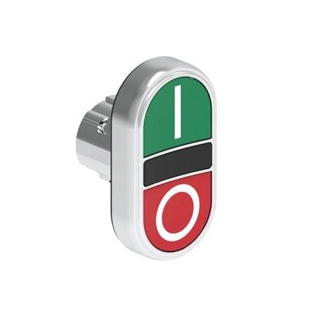 Lovato Tlačítkový spínač, řada: LPSB71 Zelená, Červená Okamžité, průměr výřezu: 29.5 mm IP67, IP69K, IP66 BS, CSA, EN,