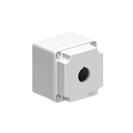 Prázdná řídicí stanice, řada: LPZM, průměr výřezu: 22.5 mm Šedá Kov Lovato, počet výřezů: 1