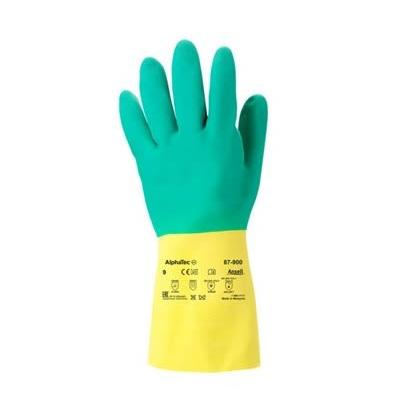 Ansell Pracovní rukavice EN 374 Chemické látky Žlutá CE Latex 2 0 2 Latex, Neopren Ne Ne 7.5 87-900